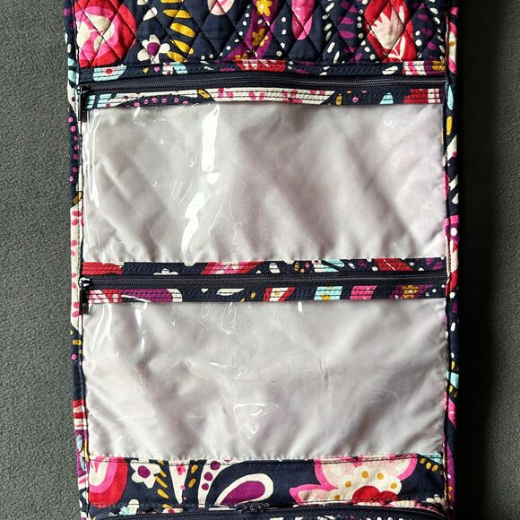 Vera Bradley Painted Paisley Hanging Organizer Travel Toiletry Cosmetic Bag - Picture 6 of 12